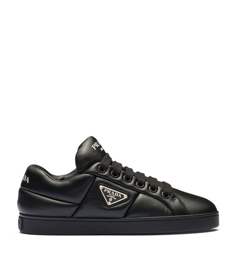 prada nappa 4 shoes nero|White Padded Nappa Leather Sneakers .